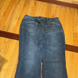 L.A. Blues Dark Blue Flare Jeans eB215
